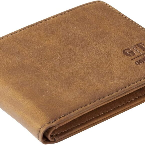 Slim Wallet for Men Minimalist Leather ID Window Front Pocket Bifold Wallet - Picture 2 of 7